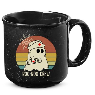 Boo Boo Crew Nurse Halloween Nurse Retro 15oz Campfire Ceramic Mug