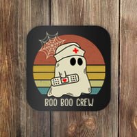 Boo Boo Crew Nurse Halloween Nurse Retro Coaster