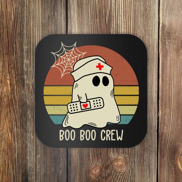 Boo Boo Crew Nurse Halloween Nurse Retro Coaster