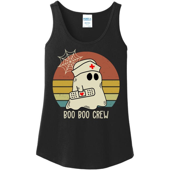 Boo Boo Crew Nurse Halloween Nurse Retro Ladies Essential Tank