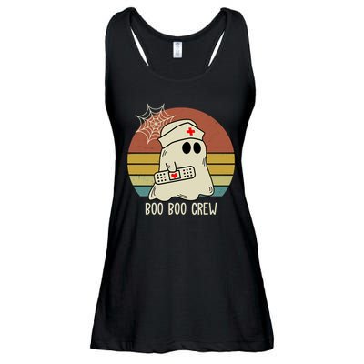 Boo Boo Crew Nurse Halloween Nurse Retro Ladies Essential Flowy Tank