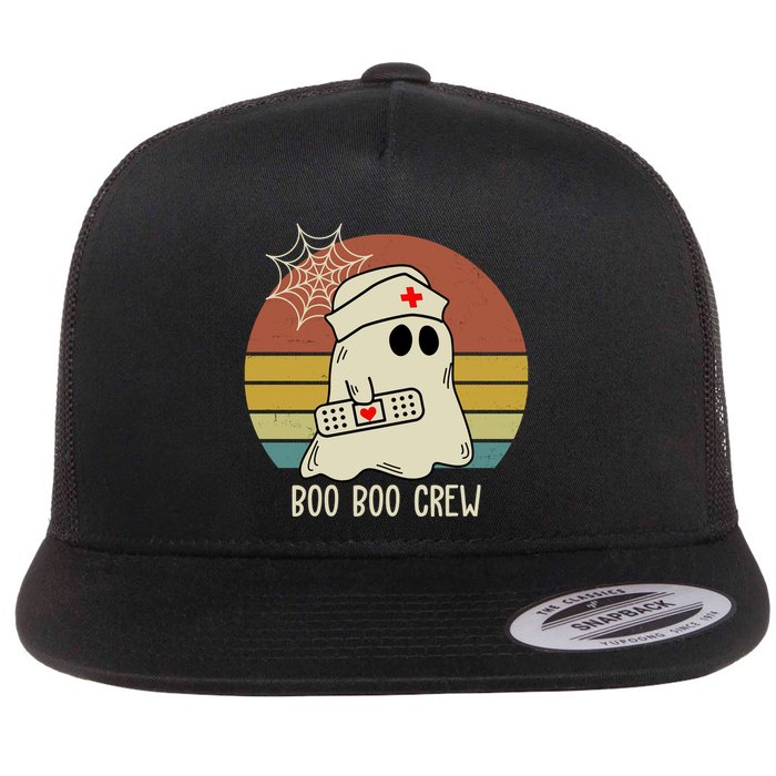 Boo Boo Crew Nurse Halloween Nurse Retro Flatbill Hat