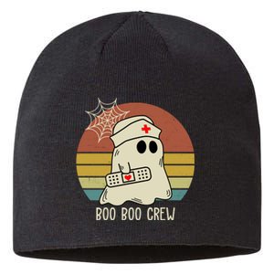 Boo Boo Crew Nurse Halloween Nurse Retro Sustainable Beanie