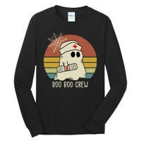 Boo Boo Crew Nurse Halloween Nurse Retro Tall Long Sleeve T-Shirt