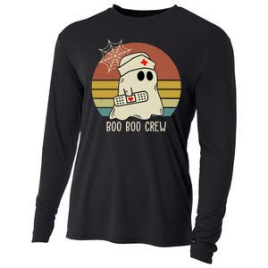 Boo Boo Crew Nurse Halloween Nurse Retro Cooling Performance Long Sleeve Crew