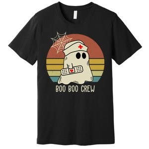 Boo Boo Crew Nurse Halloween Nurse Retro Premium T-Shirt