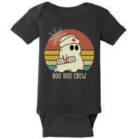 Boo Boo Crew Nurse Halloween Nurse Retro Baby Bodysuit