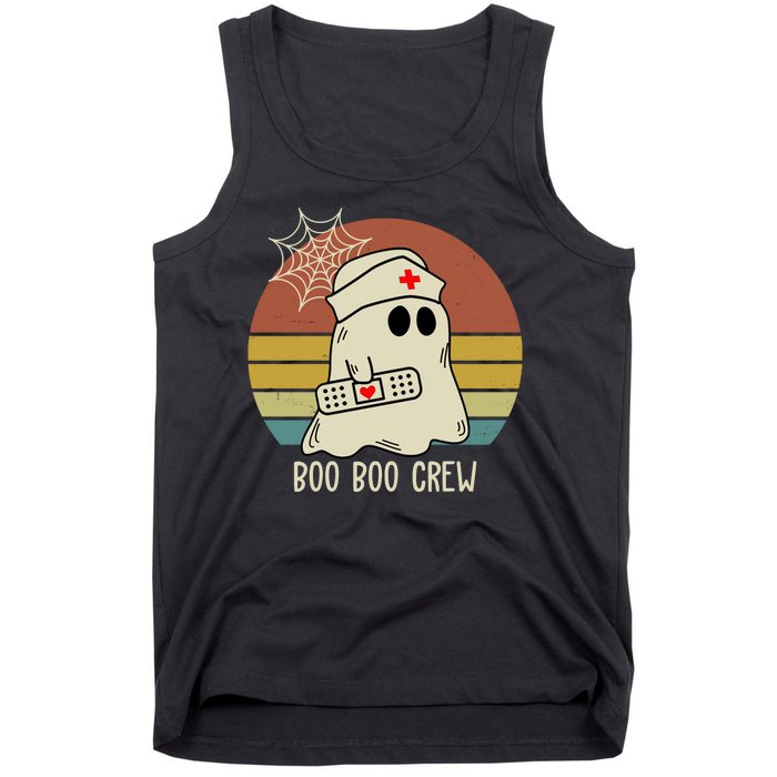 Boo Boo Crew Nurse Halloween Nurse Retro Tank Top