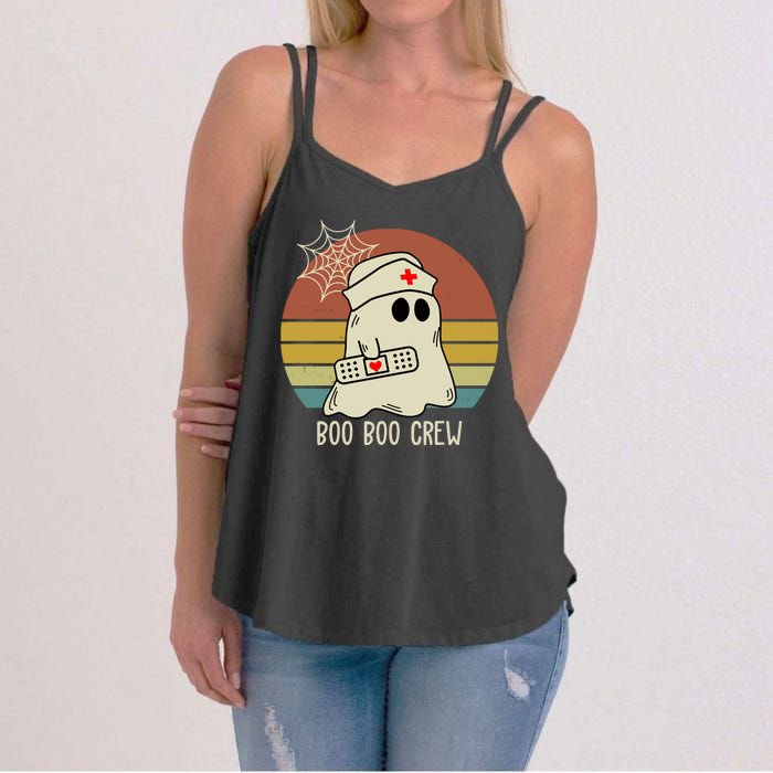 Boo Boo Crew Nurse Halloween Nurse Retro Women's Strappy Tank