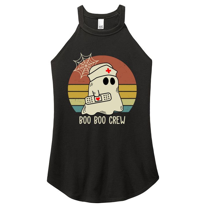 Boo Boo Crew Nurse Halloween Nurse Retro Women's Perfect Tri Rocker Tank