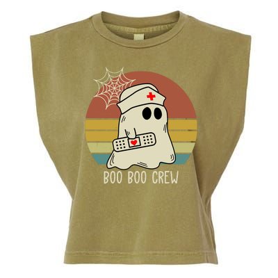 Boo Boo Crew Nurse Halloween Nurse Retro Garment-Dyed Women's Muscle Tee