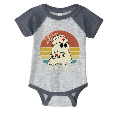 Boo Boo Crew Nurse Halloween Nurse Retro Infant Baby Jersey Bodysuit