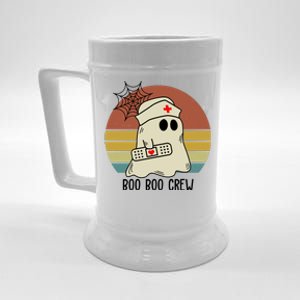 Boo Boo Crew Nurse Halloween Nurse Retro Beer Stein