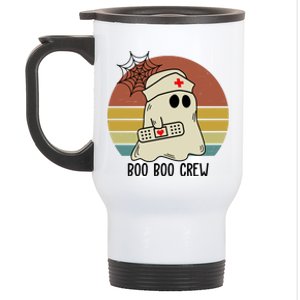 Boo Boo Crew Nurse Halloween Nurse Retro Stainless Steel Travel Mug