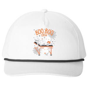 Boo Boo Crew Ghost Doctor Paramedic EMT Nurse Halloween Snapback Five-Panel Rope Hat