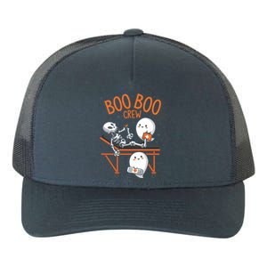 Boo Boo Crew Ghost Doctor Paramedic EMT Nurse Halloween Yupoong Adult 5-Panel Trucker Hat