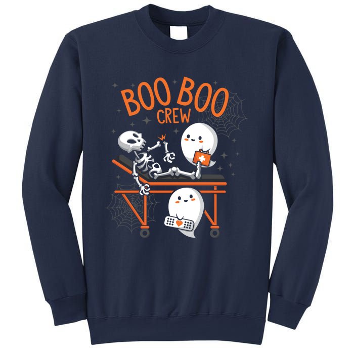 Boo Boo Crew Ghost Doctor Paramedic EMT Nurse Halloween Sweatshirt