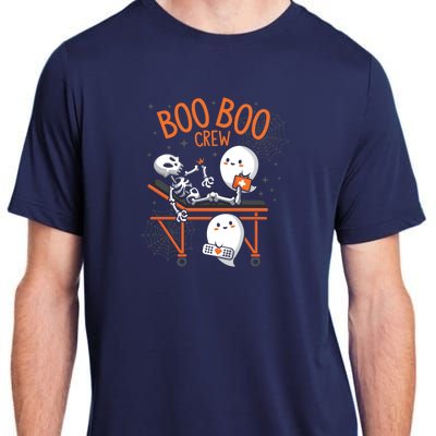 Boo Boo Crew Ghost Doctor Paramedic EMT Nurse Halloween Adult ChromaSoft Performance T-Shirt