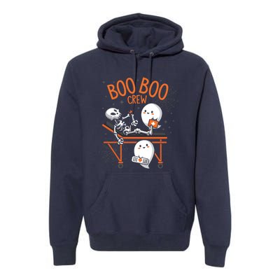 Boo Boo Crew Ghost Doctor Paramedic EMT Nurse Halloween Premium Hoodie