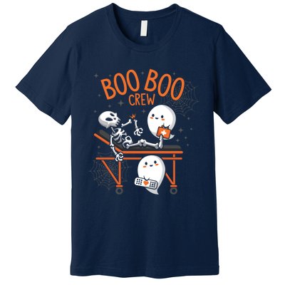 Boo Boo Crew Ghost Doctor Paramedic EMT Nurse Halloween Premium T-Shirt