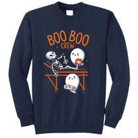 Boo Boo Crew Ghost Doctor Paramedic EMT Nurse Halloween Tall Sweatshirt