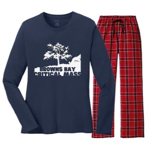 Browns Bay Critical Mass Women's Long Sleeve Flannel Pajama Set 