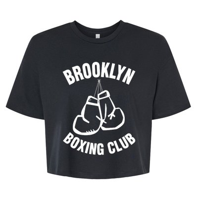 Brooklyn Boxing Club Hanging Gloves Gift Bella+Canvas Jersey Crop Tee