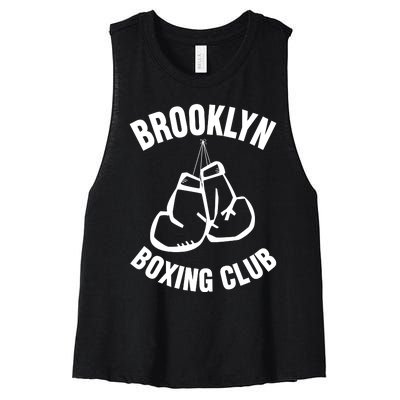 Brooklyn Boxing Club Hanging Gloves Gift Women's Racerback Cropped Tank