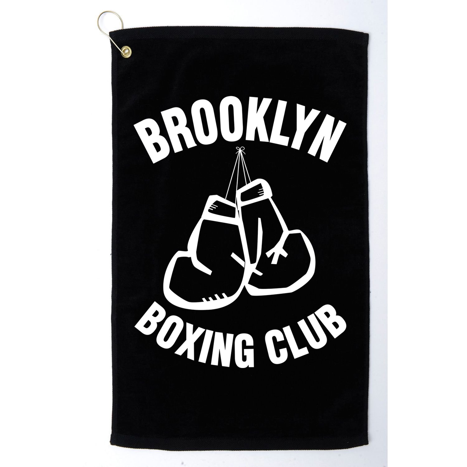 Brooklyn Boxing Club Hanging Gloves Gift Golf Towel