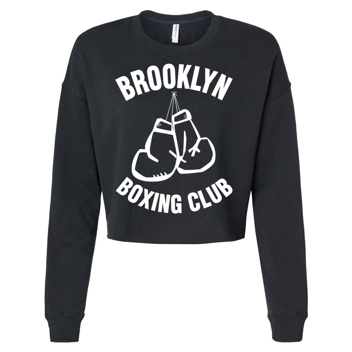 Brooklyn Boxing Club Hanging Gloves Gift Cropped Pullover Crew
