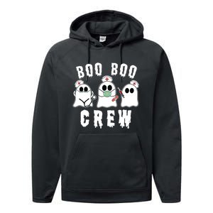 Boo Boo Crew Funny Nurse Halloween Ghost Costume Performance Fleece Hoodie