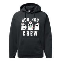 Boo Boo Crew Funny Nurse Halloween Ghost Costume Performance Fleece Hoodie