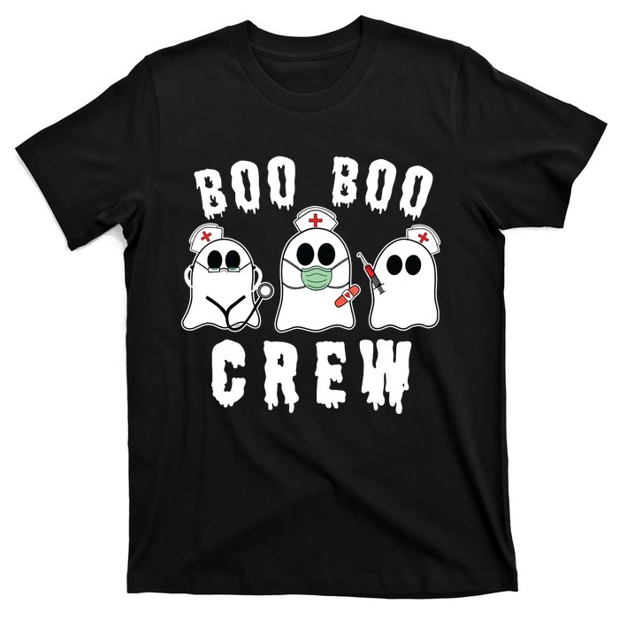 Boo Boo Crew Funny Nurse Halloween Ghost Costume T-Shirt