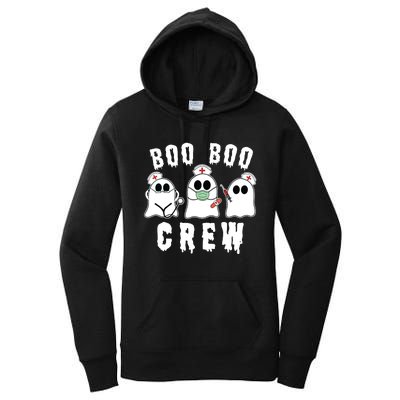 Boo Boo Crew Funny Nurse Halloween Ghost Costume Women's Pullover Hoodie