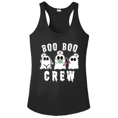 Boo Boo Crew Funny Nurse Halloween Ghost Costume Ladies PosiCharge Competitor Racerback Tank