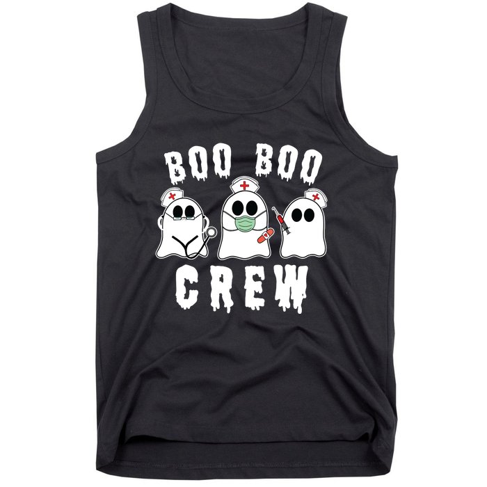 Boo Boo Crew Funny Nurse Halloween Ghost Costume Tank Top