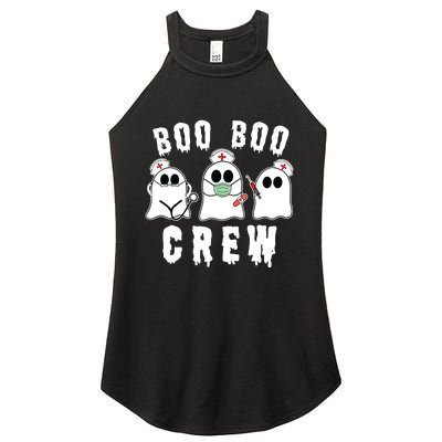 Boo Boo Crew Funny Nurse Halloween Ghost Costume Women's Perfect Tri Rocker Tank