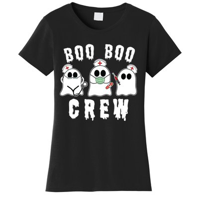 Boo Boo Crew Funny Nurse Halloween Ghost Costume Women's T-Shirt