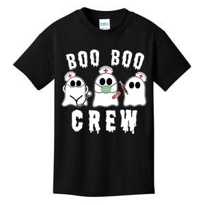 Boo Boo Crew Funny Nurse Halloween Ghost Costume Kids T-Shirt