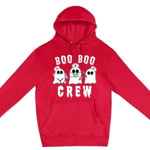 Boo Boo Crew Funny Nurse Halloween Ghost Costume Premium Pullover Hoodie