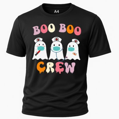 Boo Boo Crew Nurse Groovy Ghost Funny Halloween Performance Shirt