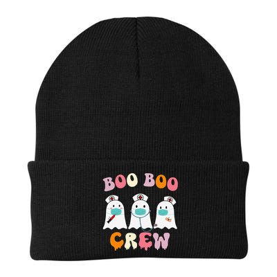 Boo Boo Crew Nurse Groovy Ghost Funny Halloween Beanie