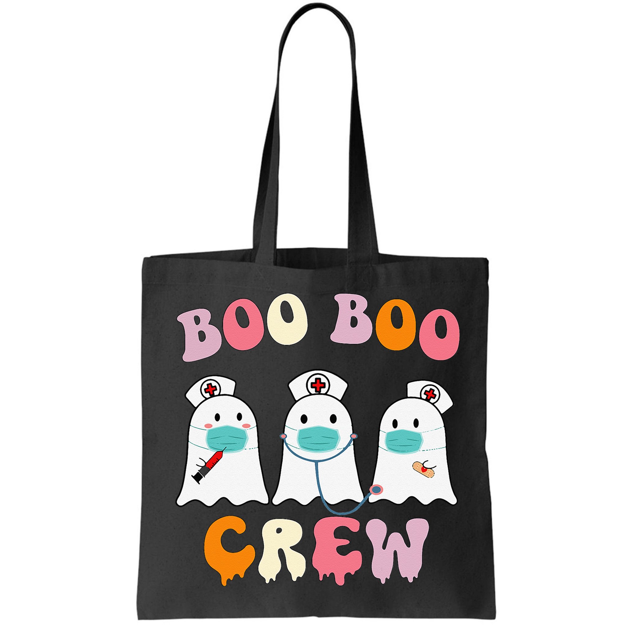 Boo Boo Crew Nurse Groovy Ghost Funny Halloween Bag