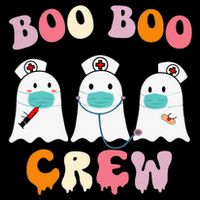 Boo Boo Crew Nurse Groovy Ghost Funny Halloween Bag
