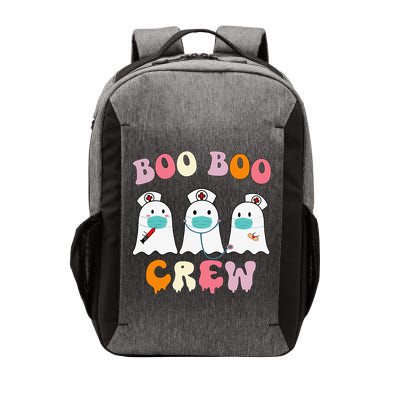 Boo Boo Crew Nurse Groovy Ghost Funny Halloween Vector Backpack