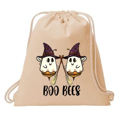 Boo Bees Couples Witch Halloween Costume Ghost Funny Drawstring Bag