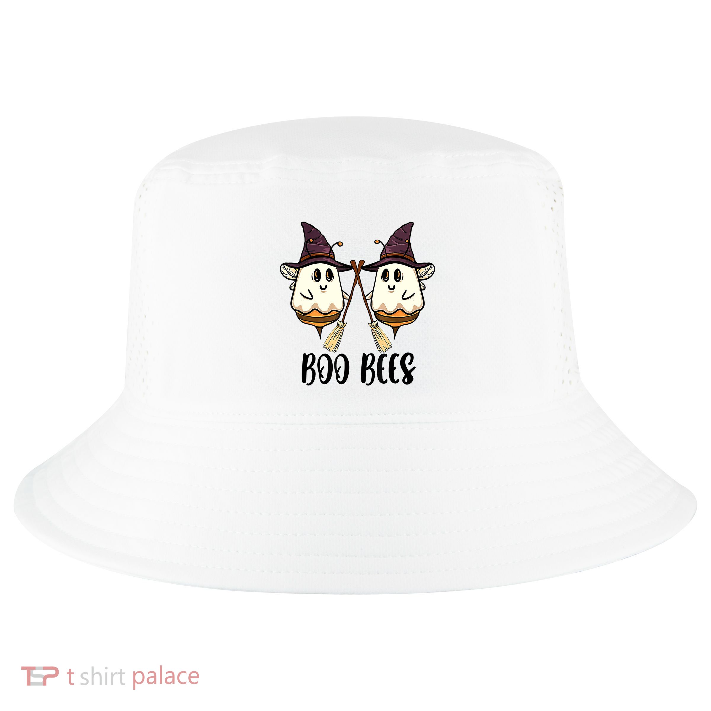 Boo Bees Couples Witch Halloween Costume Ghost Funny Cool Comfort Performance Bucket Hat