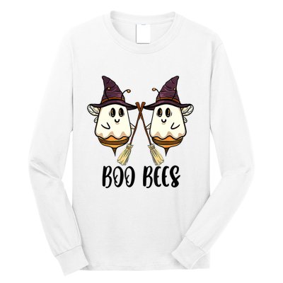 Boo Bees Couples Witch Halloween Costume Ghost Funny Long Sleeve Shirt