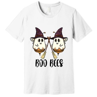 Boo Bees Couples Witch Halloween Costume Ghost Funny Premium T-Shirt