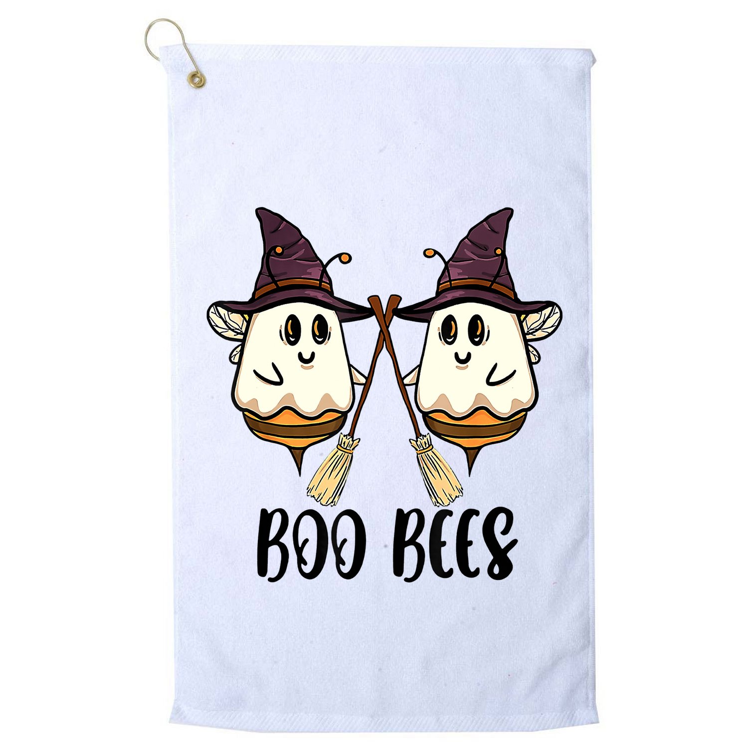 Boo Bees Couples Witch Halloween Costume Ghost Funny Golf Towel